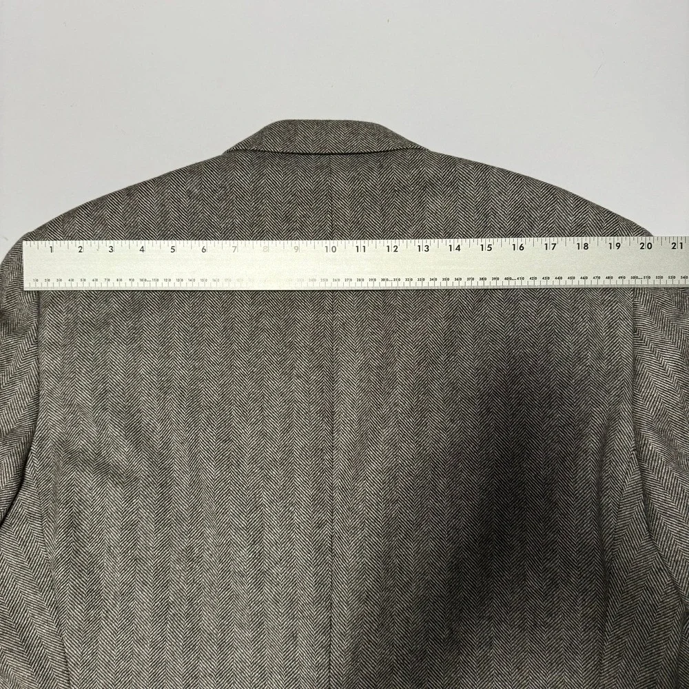 Rutledge's Men's‎ 100% Cashmere Herringbone Blazer Jacket Size 44 Regular